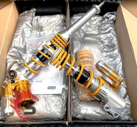 Phuộc Ohlins Trước Sau Vespa Sprint & HPA Dây – Sài Gòn Độ Xe