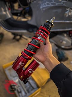 Phuộc Profender Cho Vespa – Ngon, Bổ, Rẻ, Hiệu Năng Cao Tại Sài Gòn Độ Xe