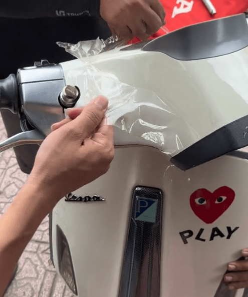 Hình ảnh keo ngã vàng do dán keo 3 lớp