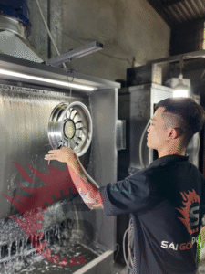 sơn dàn chân xe máy