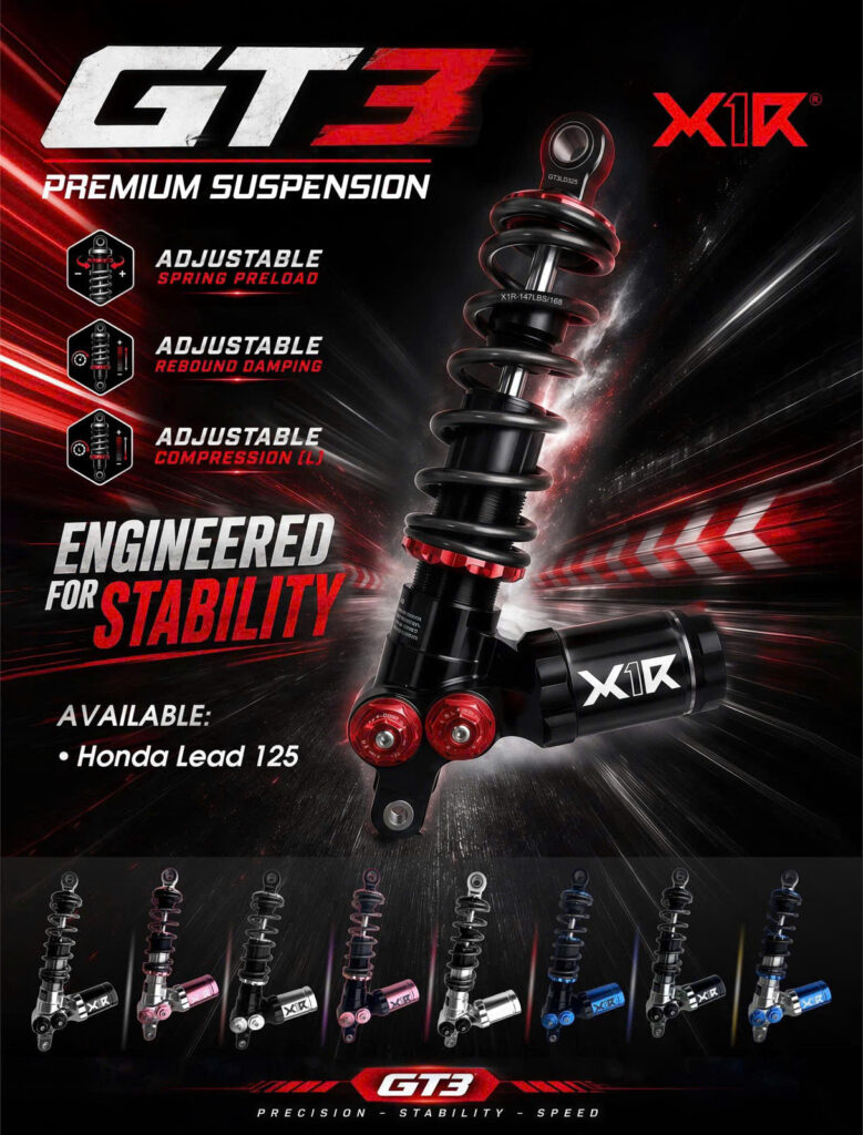 Phuộc X1R GT3 cho các dòng xe 1 phuộc
